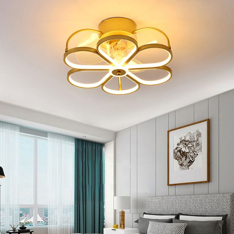 Moderne Deckenventilator Leiche LED Deckenhalterung mit Metall für Schlafzimmer