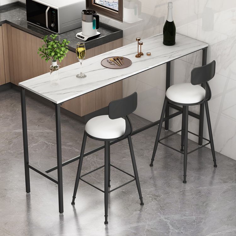 Modern Bar Table Set 1/2/3/5 Pieces Metal Bar Table with High Stools