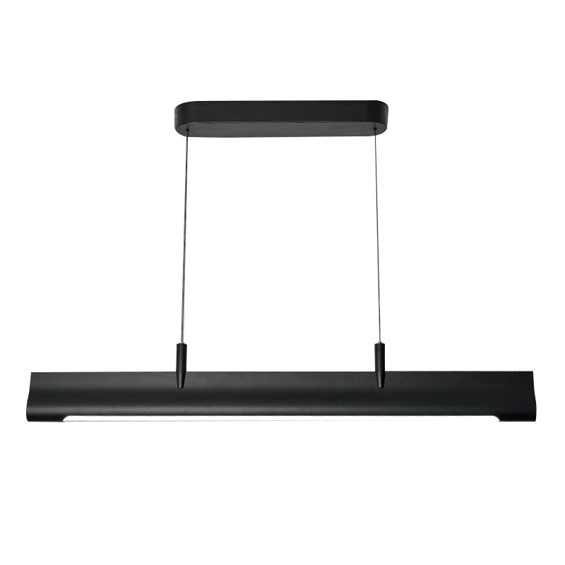 Modern Style Rectangular Shape Island Pendant Metal 1 Light Island Lighting for Bedroom