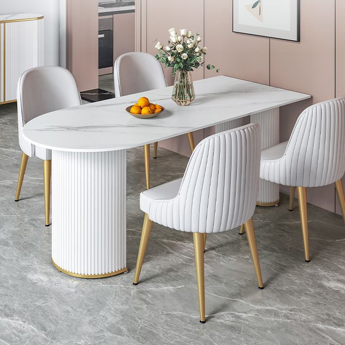 Sintered Stone Dining Table Traditional Luxury Dining Table for Kitchen