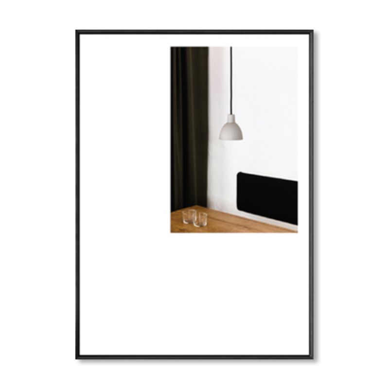 Still Life Wall Art Contemporary Textured Living Room Canvas Print in Light Color