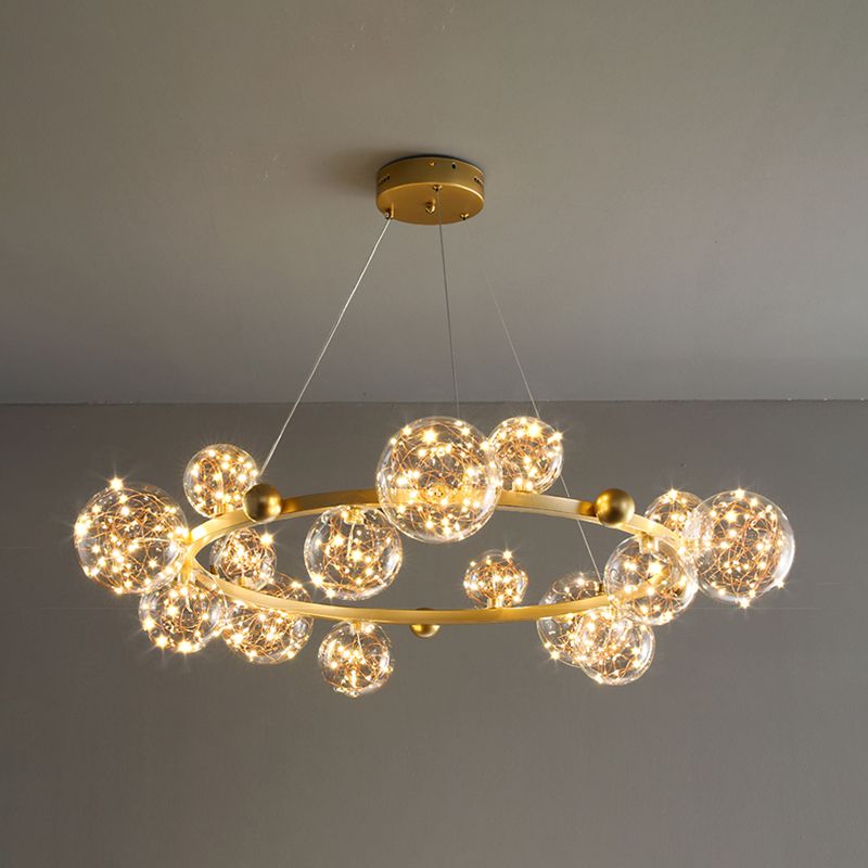 Modern Nordic Simple Style LED Hanging Chandelier Light for Dining Room Living Room Bedroom