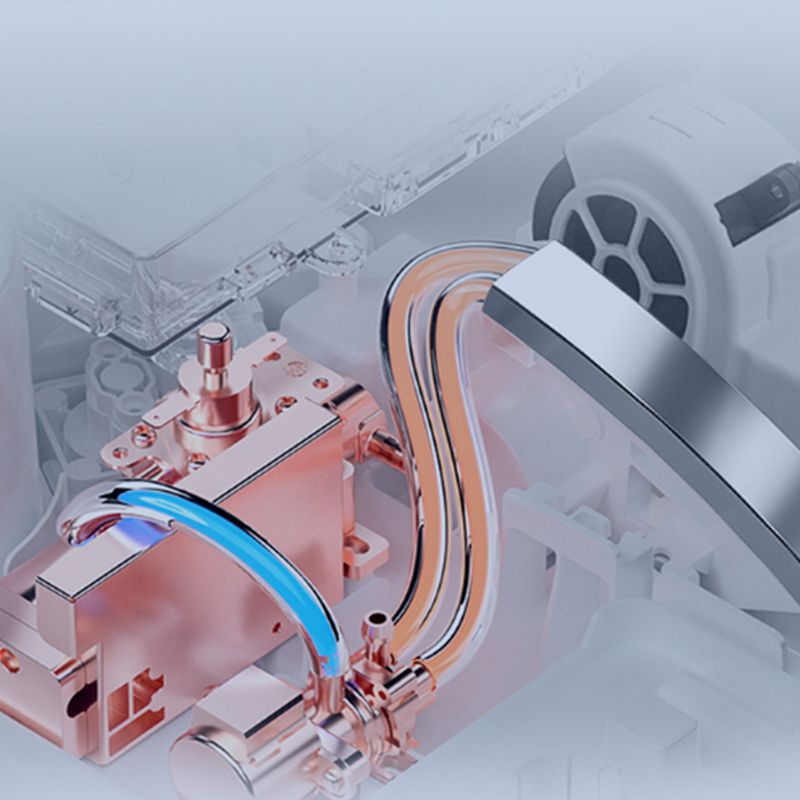 Modern White Flush Toilet Heated Seat Included Urine Toilet for Washroom