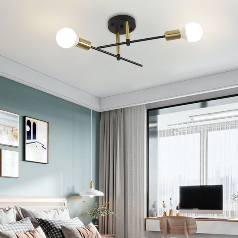 Industrial Ceiling Light Simplicity Flush Mount Light Fixture for Bedroom