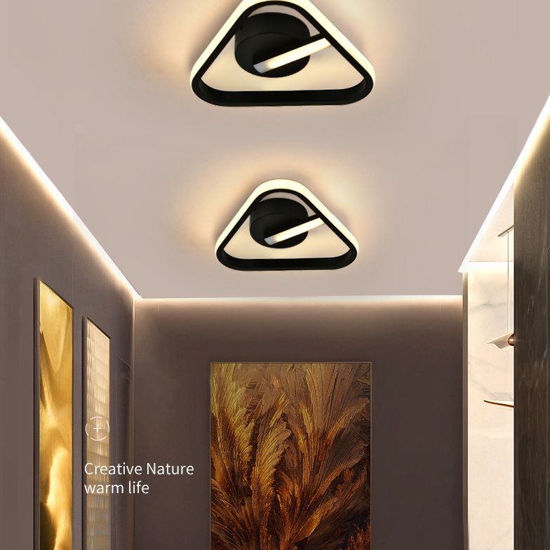 Geometric Ceiling Flush Mount Light Modern Acrylic LED Aisle Ceiling Light Fixture