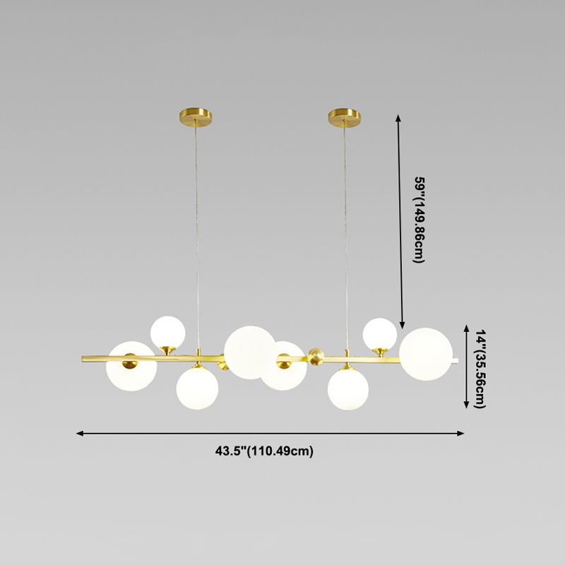 Copper Glass Hanging Pendant Lights Modern Hanging Lamps for Dining Room