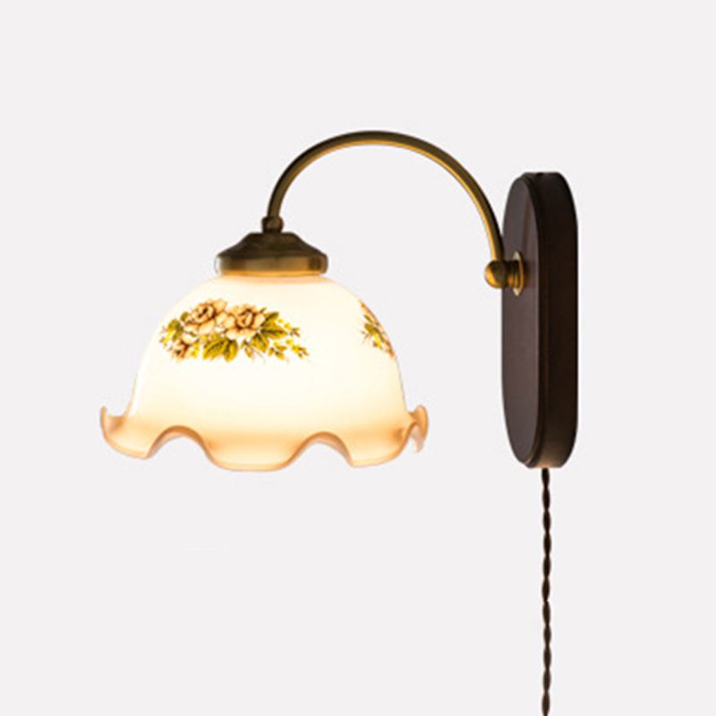 Éclairage mural géométrique en bois style contemporain 1 luminaire mural lumineux