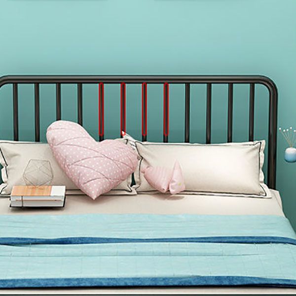 Contemporary Iron Open-Frame Bed 39.37" H Low Profile Bed Frame Set