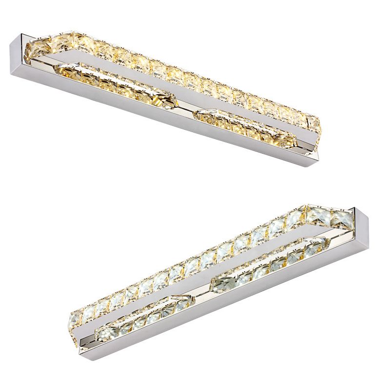Bathroom Decoration Vanity Sconce Light Crystal Shade Wall Mounted Vanity Lights for Mirror Cabinet