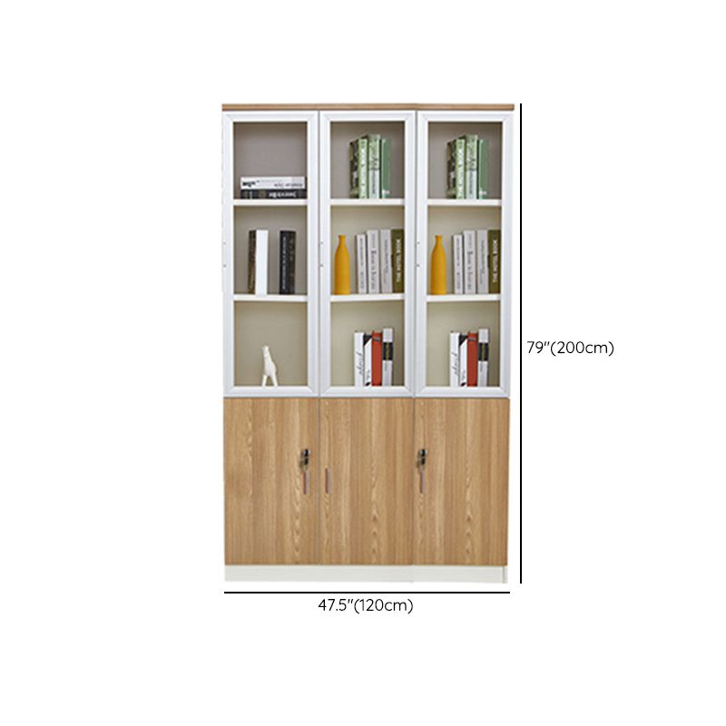 Traditional File Cabinets Solid Wood Vertical File Cabinet with Key Lock Office
