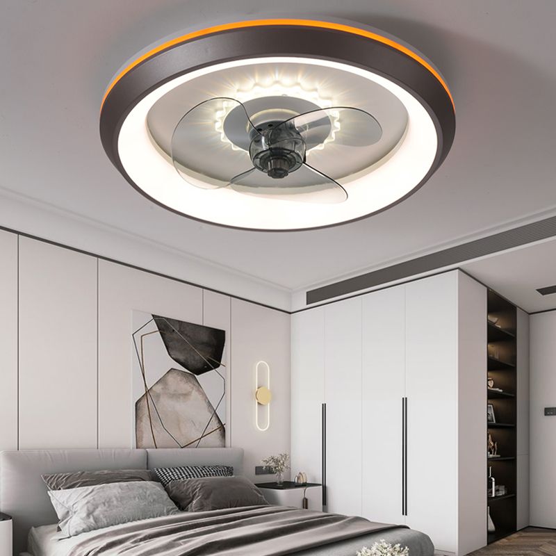 Kreisförmiger Schatten Schlafzimmer Lüfterleuchte Acryl Nordic Style LED Semi Flush Deckenleuchte