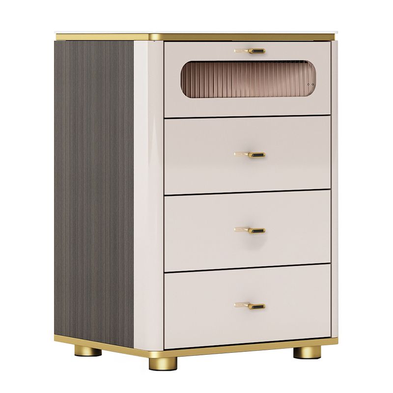 Glam Storage Chest Dresser Stone Storage Chest with 3/4/5 Drawers