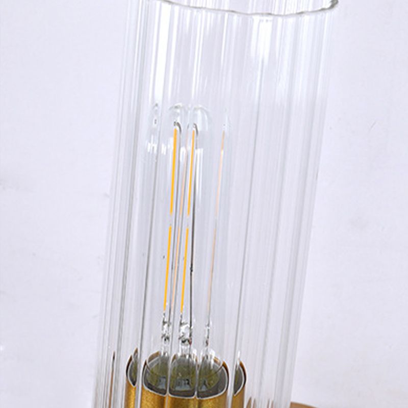 Modern Cylinder Wall Light Glass Wall Light Fixture for Bedroom