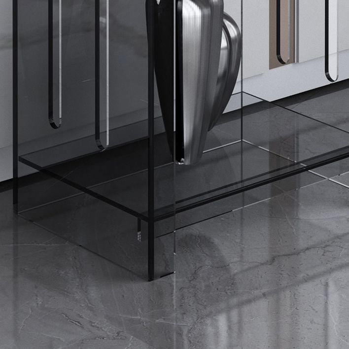 Modern Style Closed Back Bookcase Acrylic Standard Bookshelf