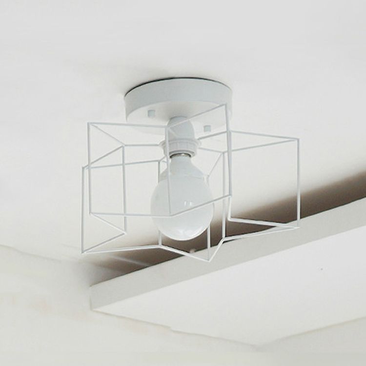 Metal Star Ceiling Light Fixture Minimalist Aisle Ceiling Mount Light Fixture
