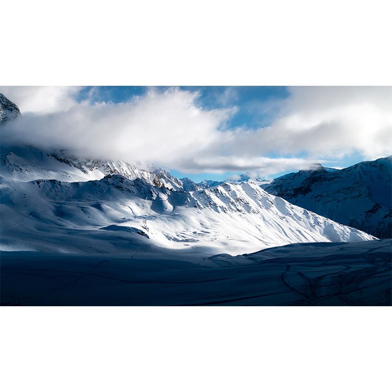 Mountains Mural Stain Resistant Home Decoration Wall Decor for Sleeping Room