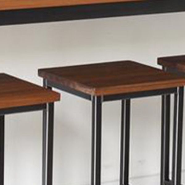 Solid Wood Top Bistro Set 1/2/5 Pieces Modern Rectangle Pub Table Set