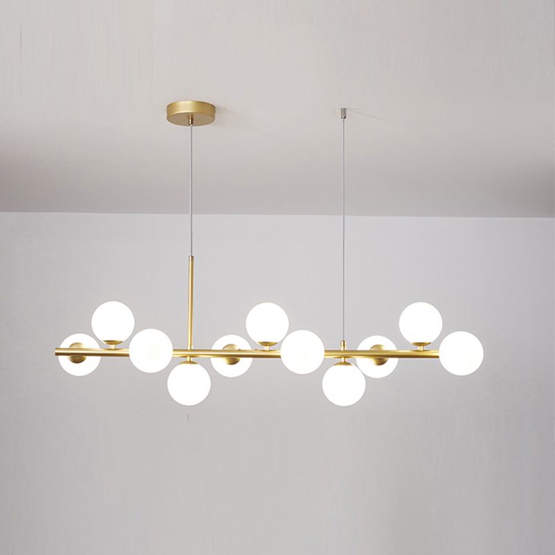 Luz de colgante de cabezal múltiple de estilo de isla de estilo simple moderno para sala de estar para sala de estar