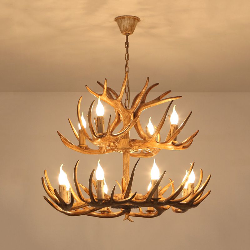 Chandelier Pendant Light Traditional Metal Candle-Style Chandelier Lighting Fixture
