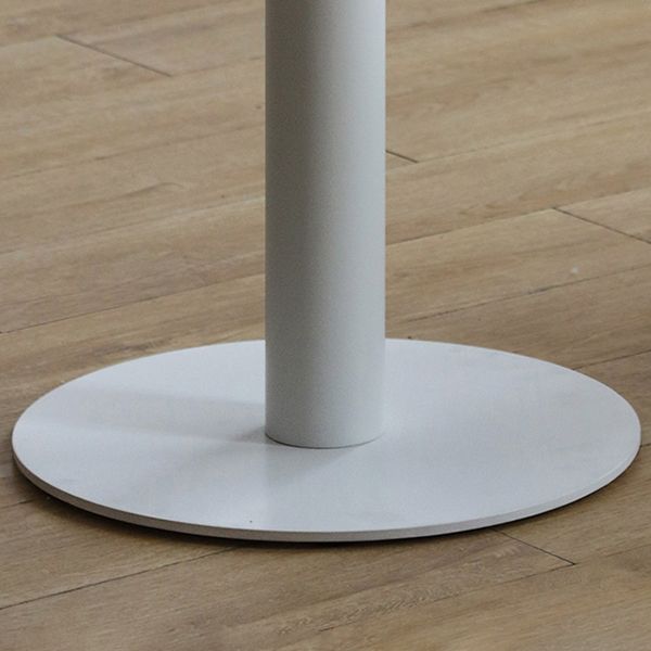 Round Pedestal Dinette Table Simplicity Style Dining Site Table for Home Use