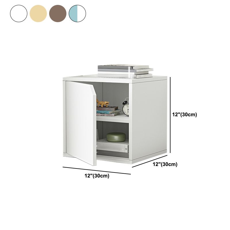 Scandinavian Standard Book Shelf 11.8" W Wood Bookcase for Home