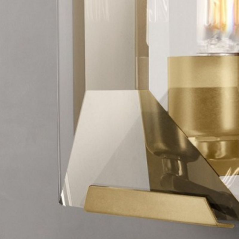 Crystal Bath Sconce 1 / 3 - Light Bathroom Vanity Lighting with Clear Shade