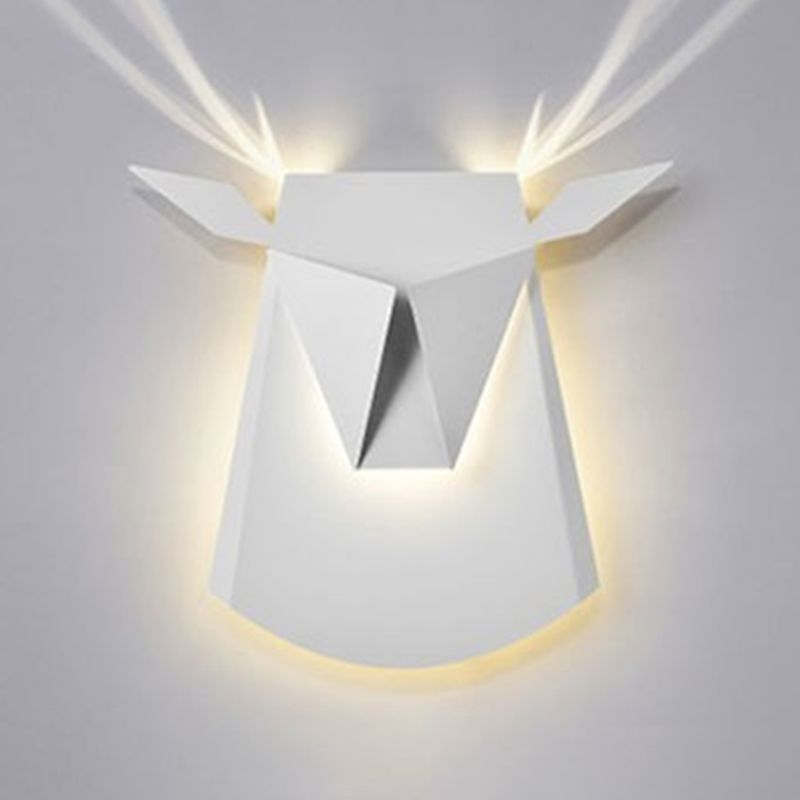 1-Light Geometric Wall Lamps Modern Style Metal Wall Light Sconce