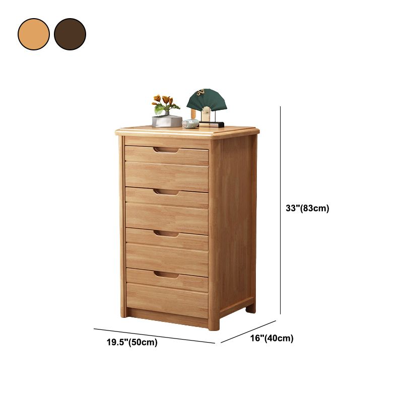 Traditional Solid Wood Lingerie Chest Soft-Close Drawers Bedroom Storage Chest