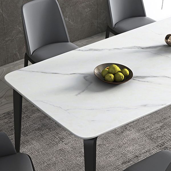 Sintered Stone Top Table for Restaurant Industrial Dining Table with 4 Legs