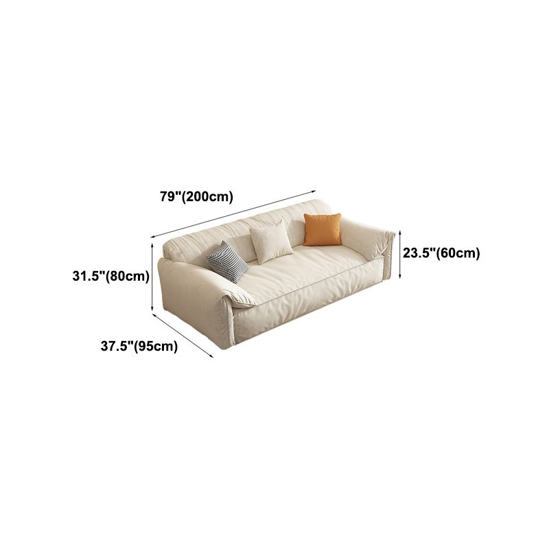 Stain Resistant Stationary Living Room Pillow Top Arm Standard Sofa