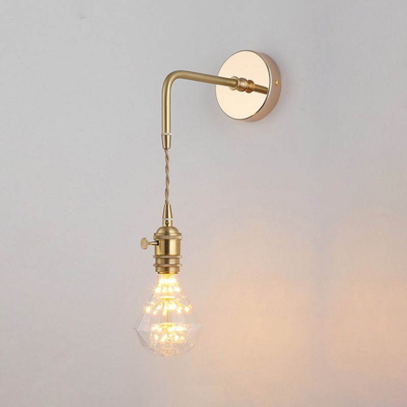 Brass Wall Sconce Nordic Minimalist Style Wall Light Sconces for Bedroom