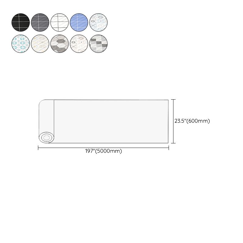 Modern Vinyl Flooring Self Adhesive Geometric Printed Vinyl Plank Flooring