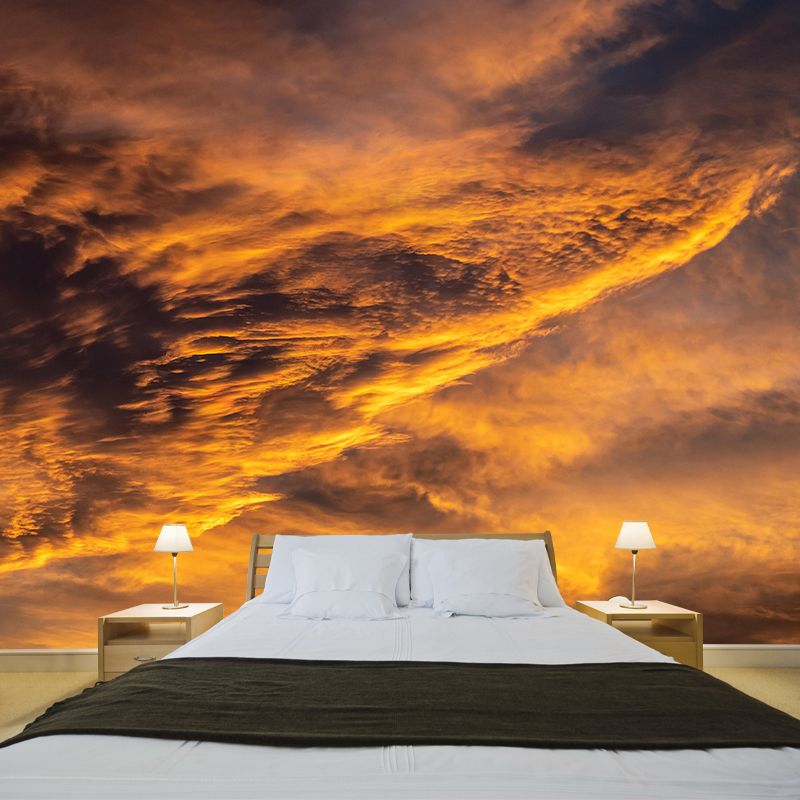 Sunset Scene Sky Wall Mural Wallpaper Photography Mildew Resistant for Home Decor