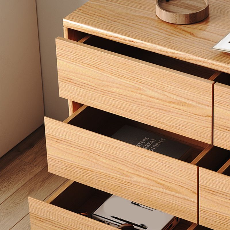 Contemporary Oak With Drawer Natural Mirror Bedroom Dressing Table