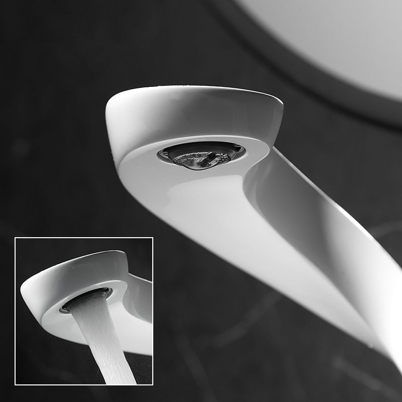 Single Hole Centerset Faucet Solid Color Lever Handles Centerset Bathroom Sink Faucet