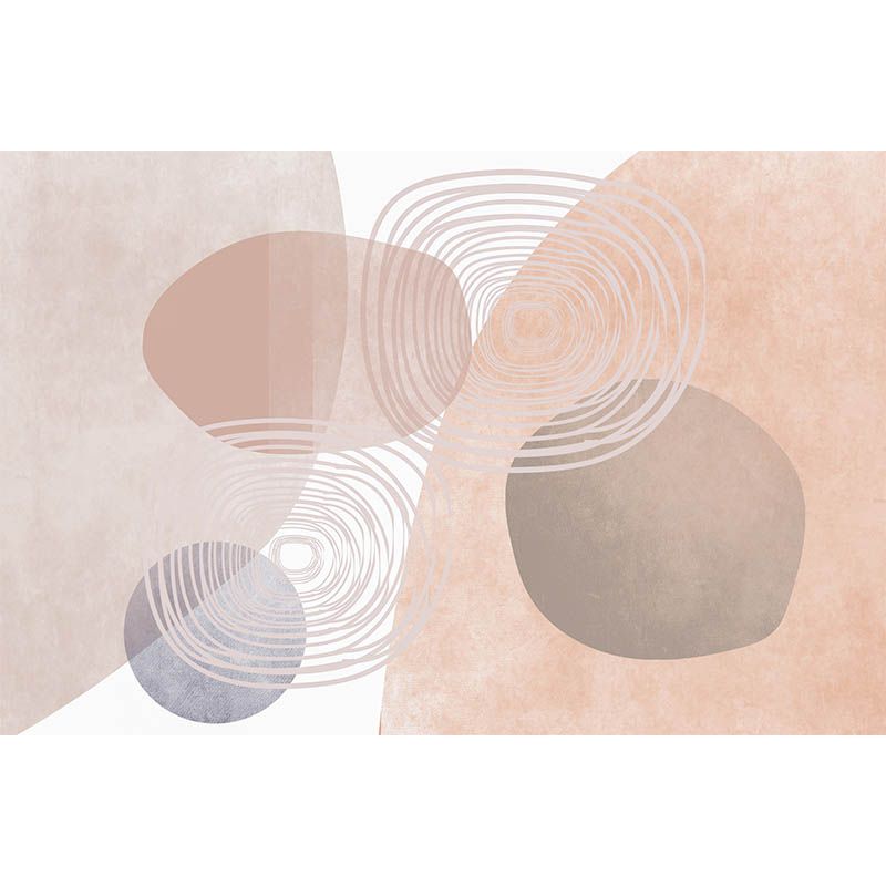 Illustration Pattern Mildew Wall Mural Horizontalt Art for Living Room