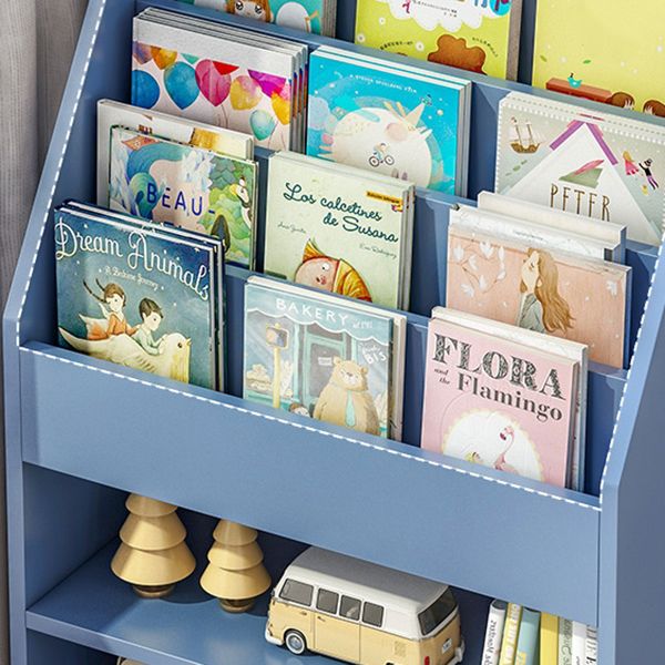 Engineered Wood Shelf Bookcase Contemporary Book Shelf for Study Room