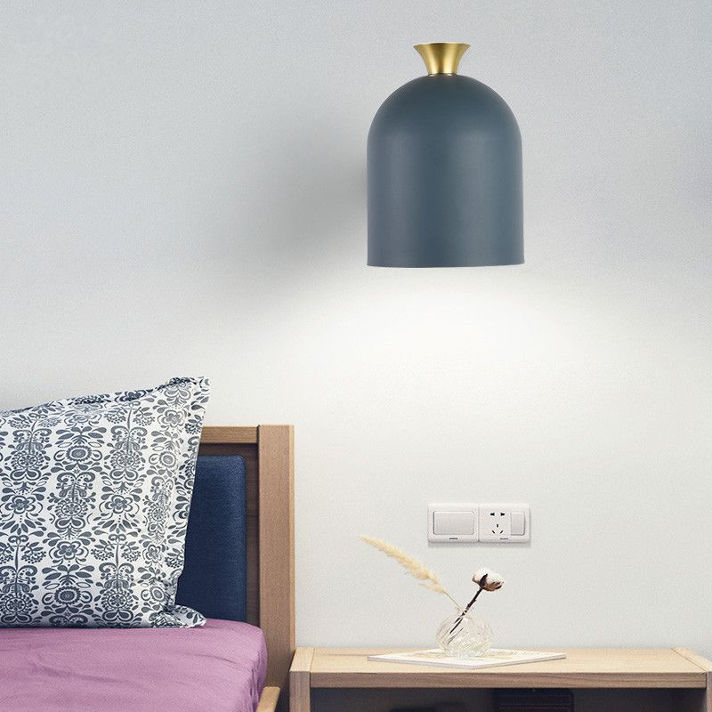 Simplicidad Nordic Wall Light 1 Light Light Metal Metal Lighting Lights para dormitorio
