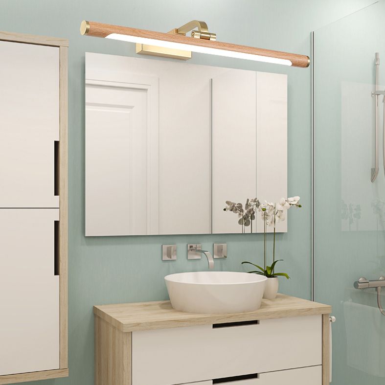 Horizontale Metallwandbeleuchtung Moderne LED -Holzwandhalterung Leuchte Leuchte Leuchte