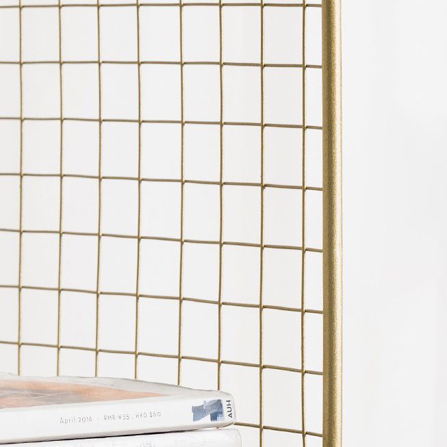 Glam Style Bookshelf Metal Standard Shelf Bookcase for Home Use