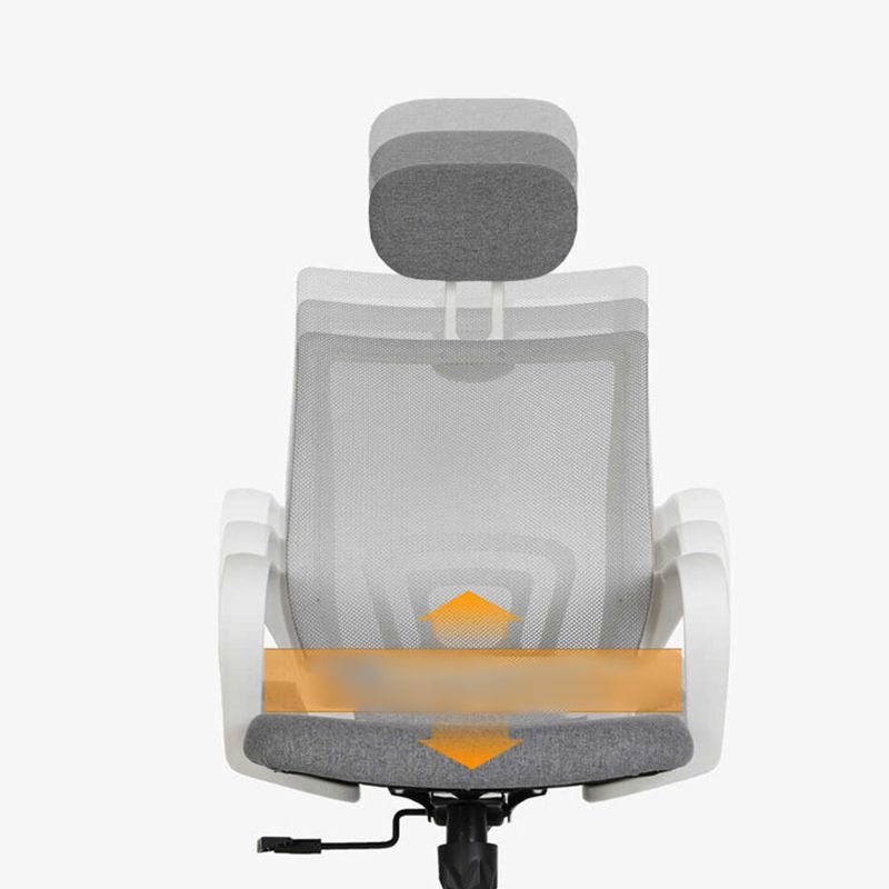 Modern Style Ergonomic Task Chair Tilt Mechanism Office Chair with Fixed Arms