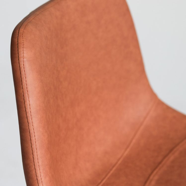 Modern Style Bar-stool PU Leather Counter Bar Stool with Metal Legs for Restaurant