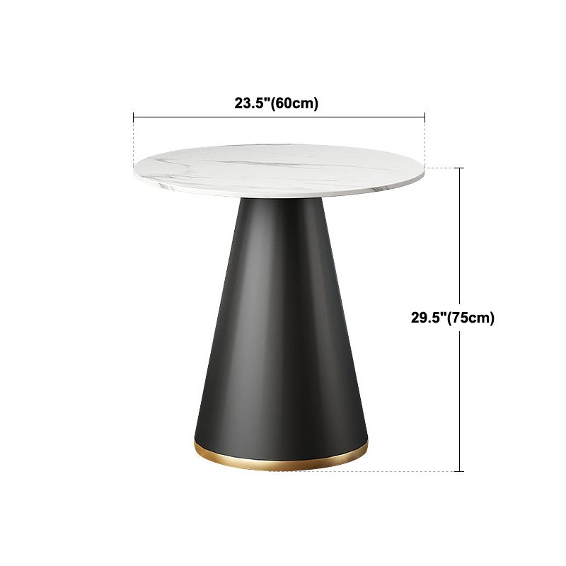 Metal Traditional Luxury Round Indoor Table Sintered Stone Top Table for Home