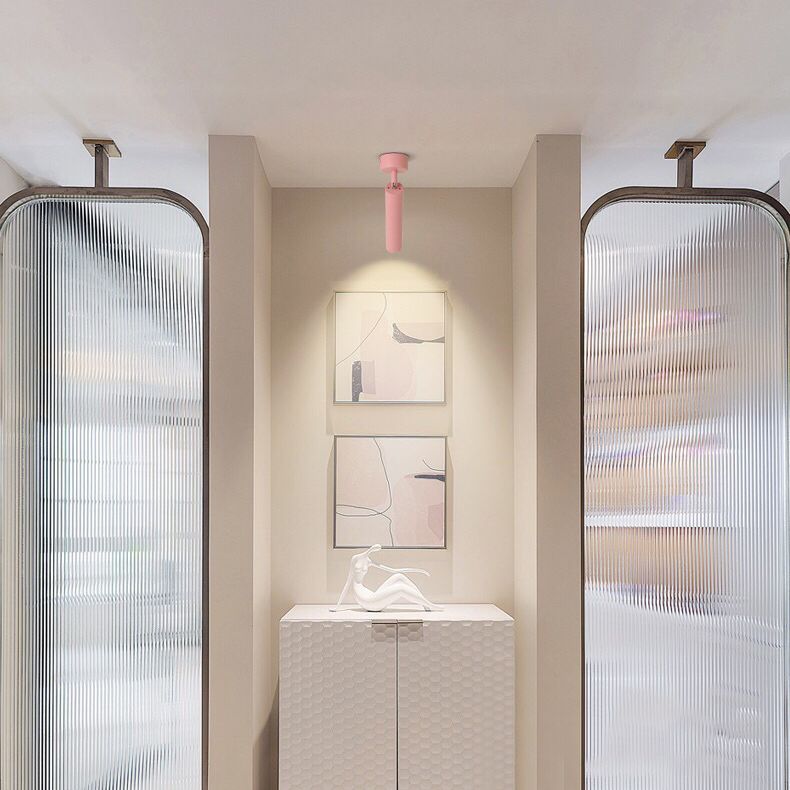 Nordic LED Ceiling Lamp Macaron Flush Mount Light Fixture for Corridor