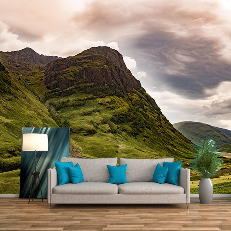 Environmental Wall Mural Wallpaper Mountains Living Room Wall Mural