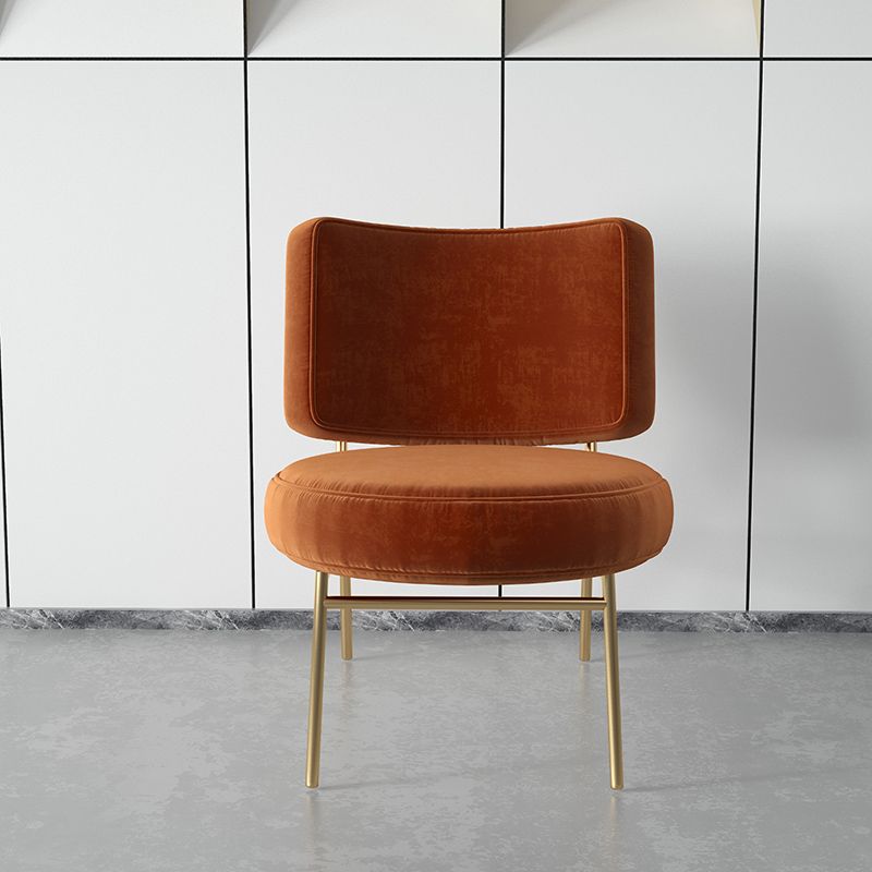 Glam Style 26" Wide Fixed Back 4 Legs Sponge Armless Side Chair