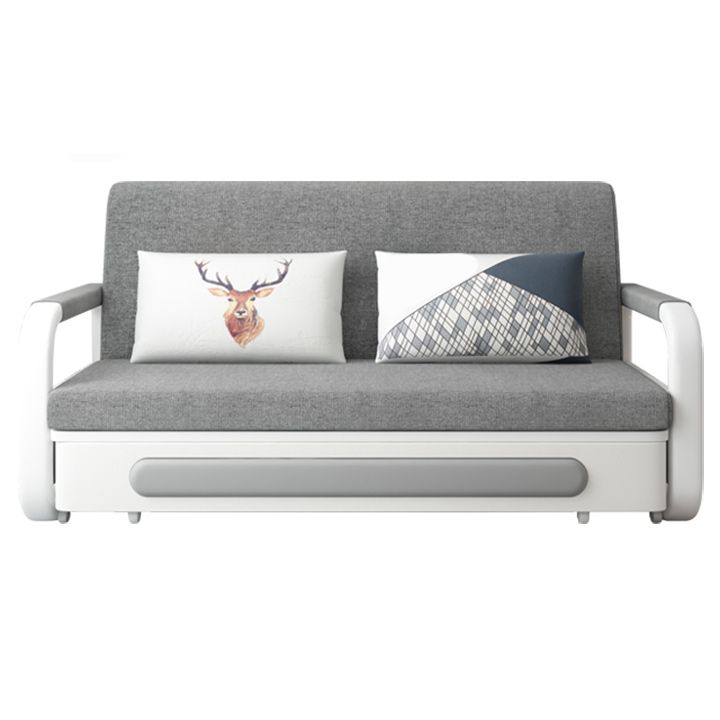 Cushion Back Sofa Futon Pillow Included Round Arms Futon Sofa Bed