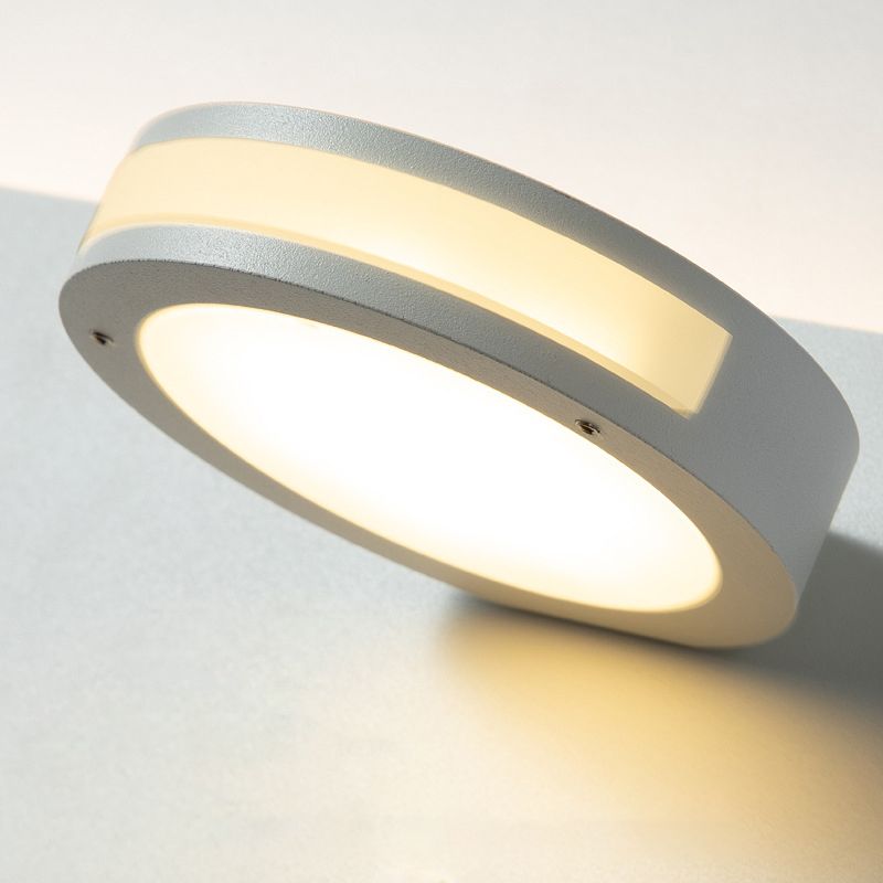 Contemporáneo de 1 luz de pared de pared de pared rectangular de aluminio Luz montada para dormitorio