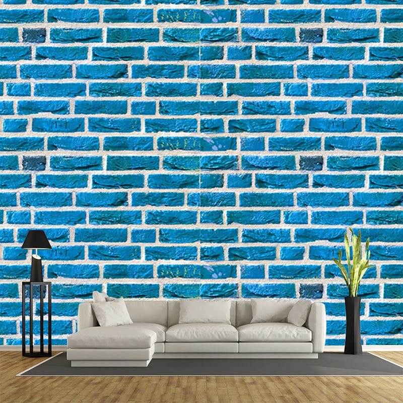 Industrial Style Brick Wall Mural Living Room Wall Art, Personalized Size Available