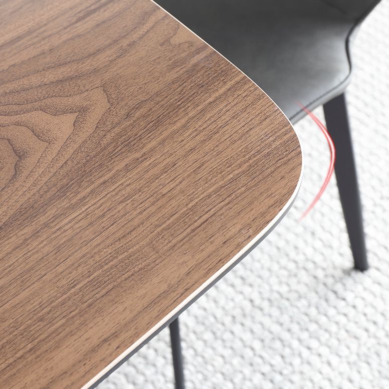 Mesa industrial de piedra sinterizada para restaurante, mesa de comedor rectangular con 4 patas de metal